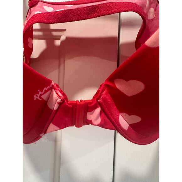Victoria Secret Sexy Push up Bra red with hearts 34B - Picture 3 of 4